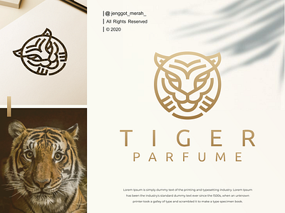 tiger line art logo