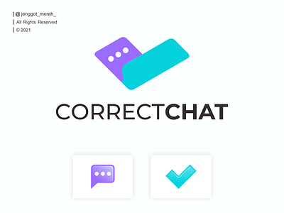 correctchat logo design awesome bubble chat check choice correct design icon illustration inspirations logo mark right sign speech symbol talk vector vote yes