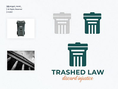 TRASHED LAW logo design abstract concept creative design elegant graphic icon identity justice law law firm lawyer letter logo logotype modern symbol trash vector wordmark