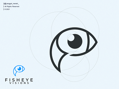 FISHEYE VISIONS LOGO DESIGN abstract business concept creative design elegant graphic icon identity inspirations jenggot merah line line art lineart logo modern symbol vector wordmark