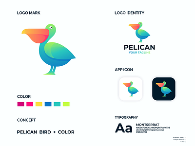 PELICAN COLOR LOGO DESIGN