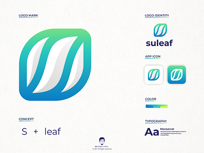 suleaf logo design