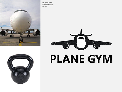 plane gym logo design airplane art awesome design dual meaning fitness flying forsale gym healty icon inspirations jenggot merah logo negative space plane sign symbol travel vector