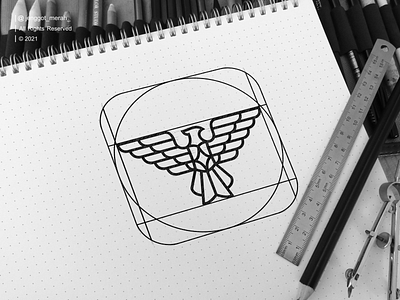 pheonix logo design abstract art behance bird concept creative design dribbble element emblem flying graphic icon illustration jenggot merah logo phoenix sketch symbol vector
