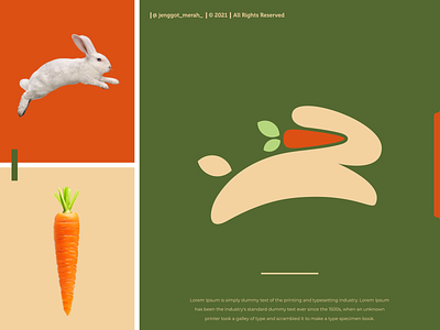 Rabbit Carrot Logo Design