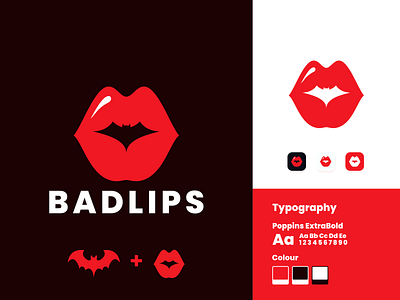 Bat and Lips Logo Design!!!