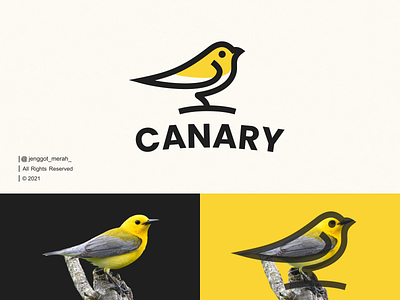 Canary Line Art logo idea. animal awesome bird branding canary design dove icon identity illustration inspirations line art logo mark minimal monoline nest pigeon symbol wings