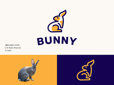 Bunny Line Art logo idea.