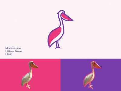 Pelican Bird Line Art Logo animal awesome bird brand identity branding design emblem geometric icon inspirations line line art lineart logo modern ocean pelican symbol vector wing