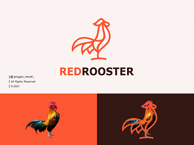 tiger line art logo by Jenggot Merah on Dribbble