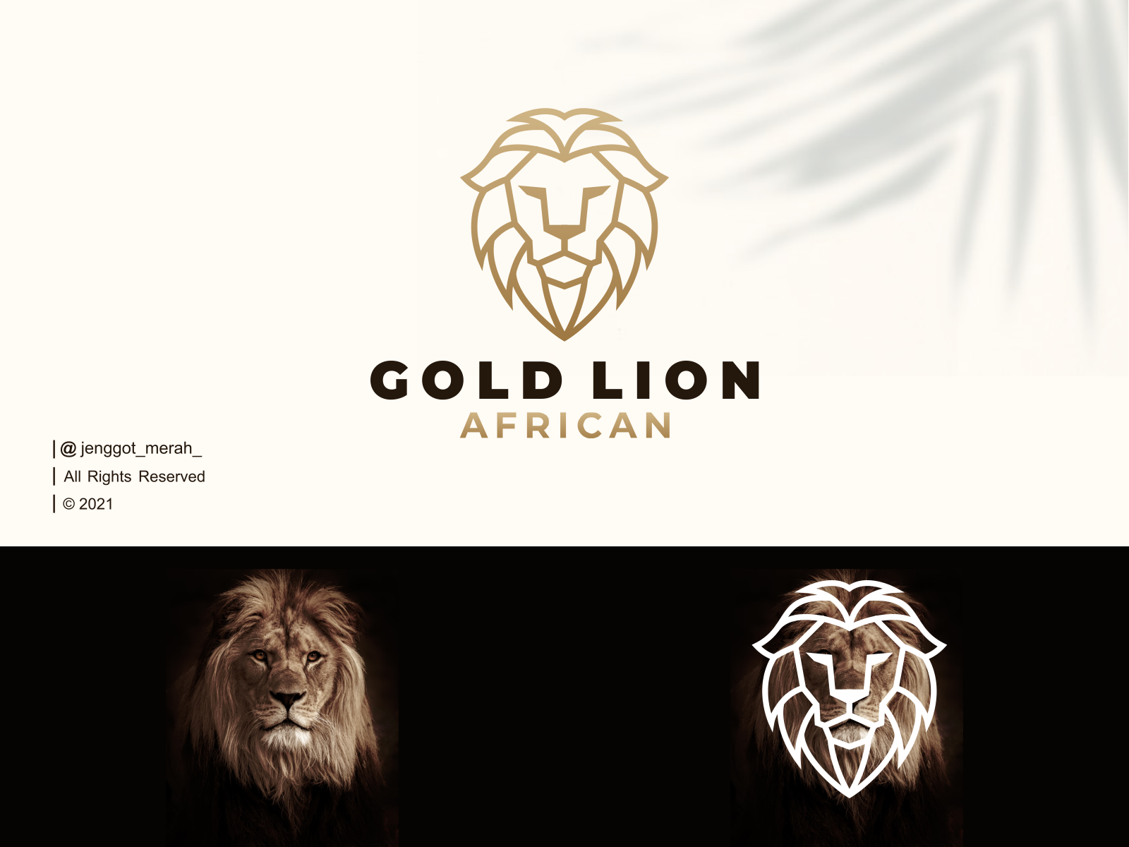 Golden King Lion Logo
