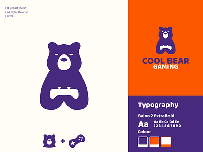 COOL BEAR GAMING LOGO IDEA awesome bear brand mark branding combinations console console gaming design dual meaning gamer gaming graphic design identity illustration inspirations logo mark negative space symbol vector