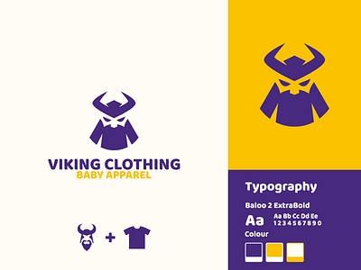 Viking Clothing Logo Design! awesome baby baby apparel brand mark branding clothing combinations design dual meaning graphic design icon identity illustration inspiraitons inspirations logo negative space symbol vector viking