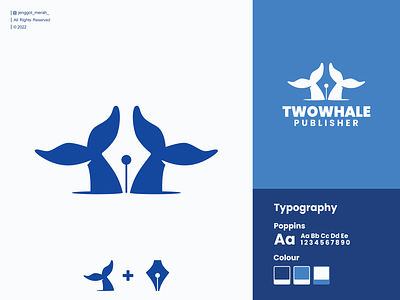 TwoWhale Publisher Logo Design