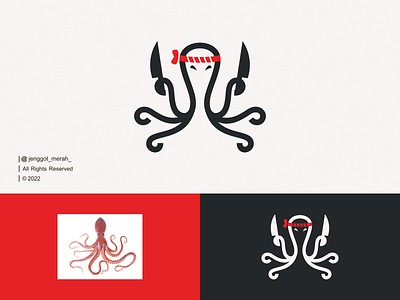 Japanese Chef Octopus Line Art logo idea art asian chef cooking design eat food graphic icon japan japanese kitchen logo ocean octopus professional sea seafood symbol vector