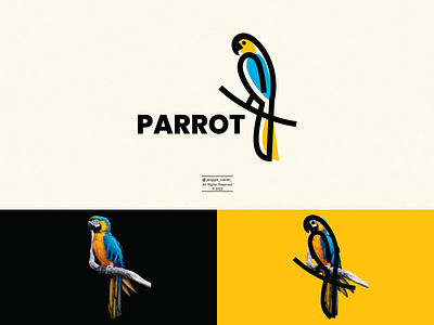 Parrot Line Art logo idea