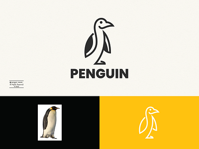 Penguin Line Art logo idea. abstract animal art bird black business cartoon cold design icon idea illustration line logo penguin silhouette simple symbol vector winter