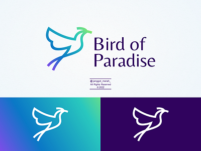 Bird of Paradise Line Art logo idea. animal bird bird of paradise design graphic horn icon line line art logo nature strong symbol tech techno technology vector wild wildlife zoo