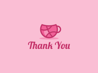 Dribbble first shot thank thankyou