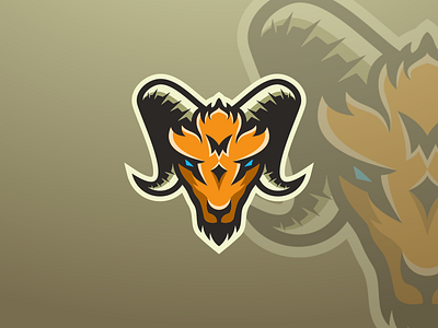 Goat mascot logo design brand identity coreldraw creative design esport game goat graphic icon illustrator logo mascot