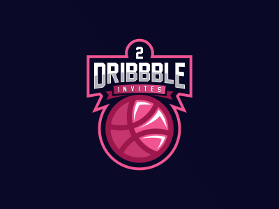 Dribbble Invites awesome congratulation design designer dribbble inspiration invite logo