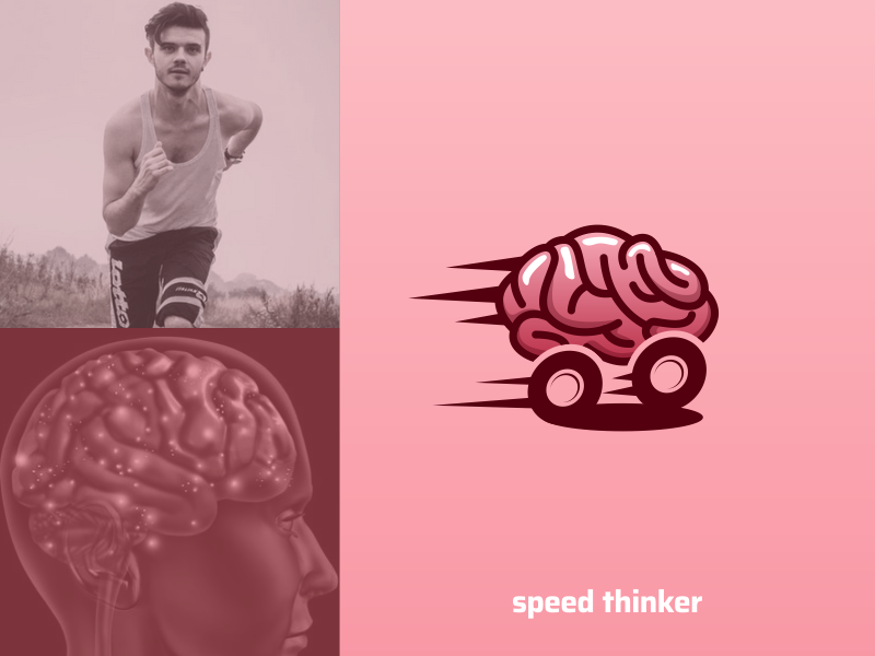 Speed Thinker logo brandidentity branding brand art inspirations design. designs. inspiration logo thinker speed
