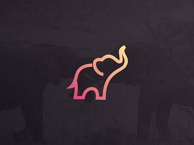 Baby Elephant logo design art awesome brand brandidentity branding design elephant forsale identity inspiration inspirations logo nice
