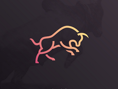 Jump bull logo idea awesome brand bull design idea inspiration inspirations jump logo nice