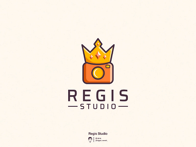 Regis studio logo design awesome brand brandidentity camera design designs inspirations king logo