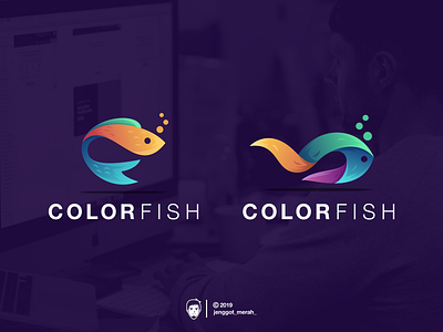Color Fish logo design art awesome brand brand identity brandidentity branding color design designs fish forsale idea identity inspiration inspirations logo nice