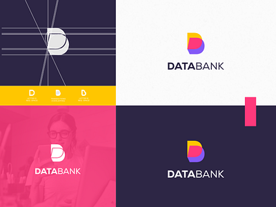 DATABANK logo idea. awesome bank brand identity brandidentity data db design idea identity illustration inspiration inspirations logo overlapping sketch transaction transactions