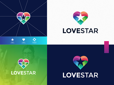 LOVE STAR logo design