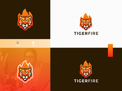 TIGER FIRE logo idea awesome brand brand identity brandidentity design fire idea identity inspiration inspirations logo tiger tiger logo tigers time