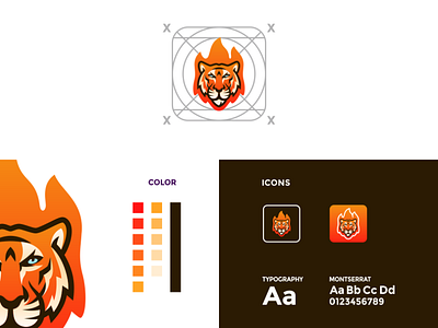 TIGER FIRE logo idea. awesome brand brand identity brandidentity design esport fire idea identity inspiration inspirations logo tiger tiger logo