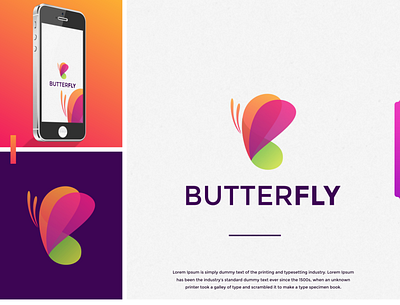 butterfly color logo design awesome brand brand identity brandidentity butterflies butterfly color design gradient gradients identity inspiration inspirations logo