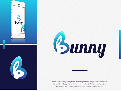 bunny logo idea awesome blue brand brandidentity branding bunny color colorful colors colour design identity inspiration inspirations logo nice rabbit rabbit logo
