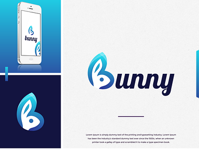 bunny logo idea awesome blue brand brandidentity branding bunny color colorful colors colour design identity inspiration inspirations logo nice rabbit rabbit logo