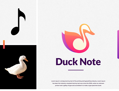 duck note logo idea app art awesome brand brand identity brandidentity branding color design duck gradiant gradient gradients graphic identity inspiration inspirations logo music note