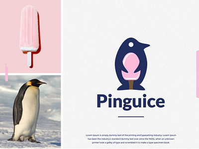 Penguice logo idea. app awesome brand brand design branding design ice icecream icecream logo iceland identity illustration inspiration inspirations logo penguin penguin books penguin logo penguins