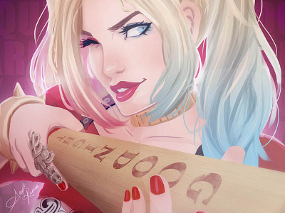 Harley Quinn (Suicide Squad) Fanart dccomics fanart harleyquinn illustration