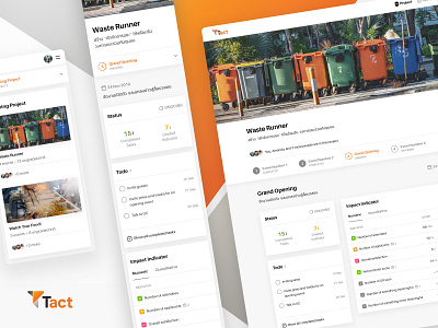 Tact Social Project Management – Responsive Web App