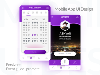 Mobile application UI design