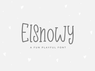 Elsnowy Display Font chrismas cute decorative font display elegant font logo modern new year playful snow typeface unique winter