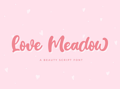 Love Meadow Script Font bold font branding calligraphy casual chrismas design elegant font logo love new year script typeface valentine valentines day