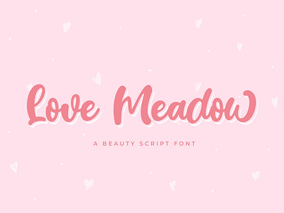 Love Meadow Script Font