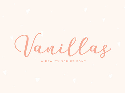 Vanillas Script Font beauty font branding business calligraphy christmas design elegant font future girly logo logotype modern new year script typeface youtube