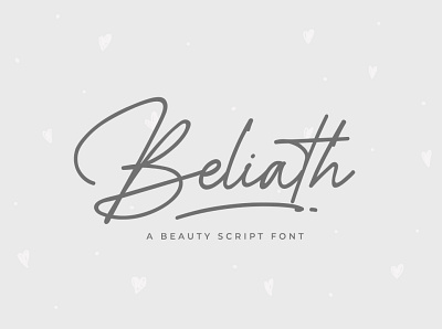 Beliath Script Font branding calligraphy design elegant font handwriting ilustration modern monoline portofolio script script font