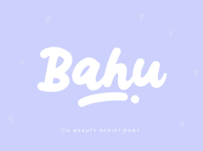 Bahu Script Font cool