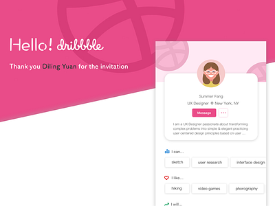 Hello! Dribbble