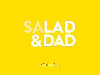 Fathers Day design illustration typography